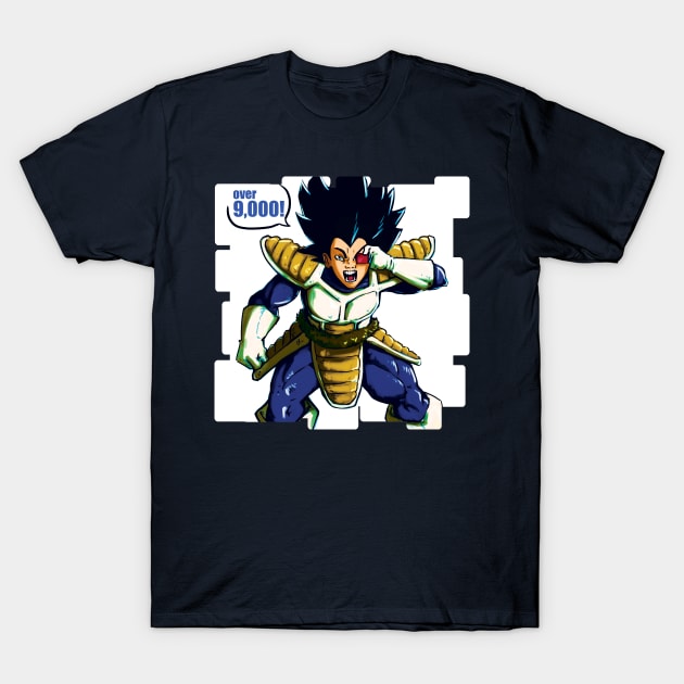 Over 9000 T-Shirt by BaconBabyArt